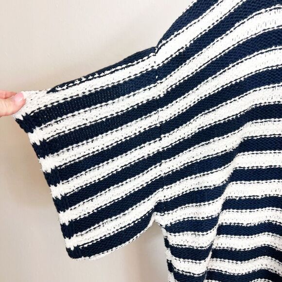 ANTHROPOLOGIE BY ANTHROPOLOGIE Blue & White Lita Striped Pullover Size XS/S - Picture 6 of 10